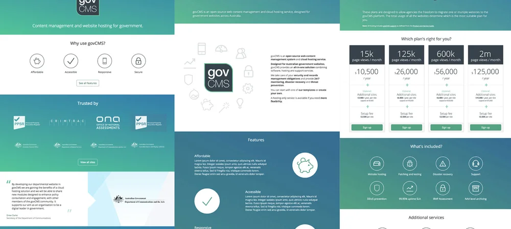 GovCMS designs