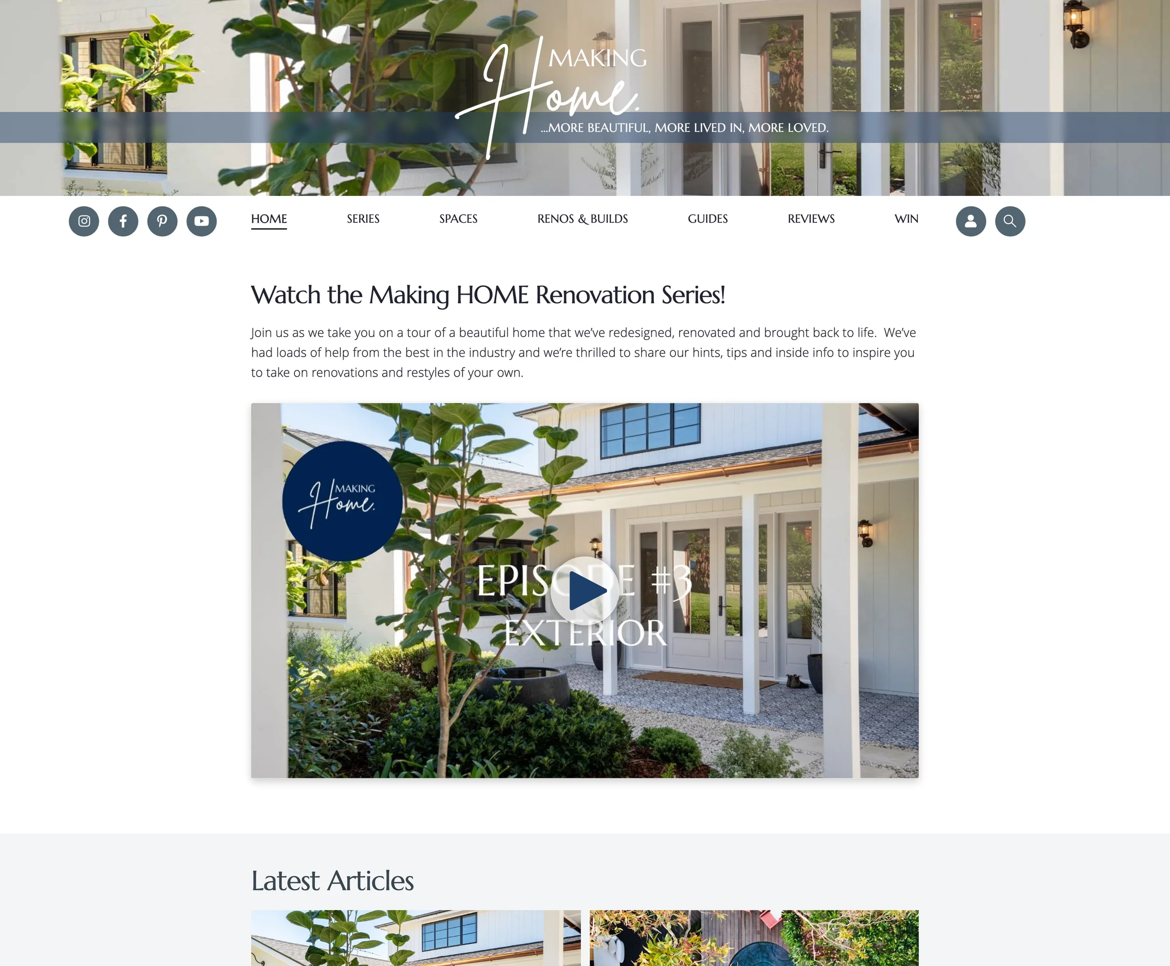 Screenshot of makinghome.com.au