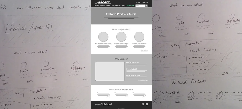 Mordek website sketch