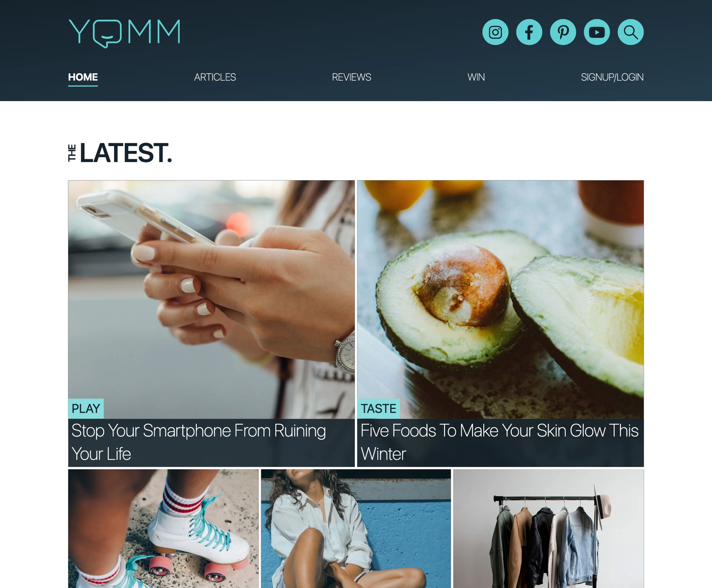 Screenshot of yomm.com.au
